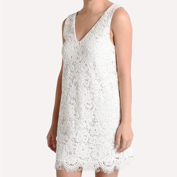 NWT BB DAKOTA Women's Lost In Lace White Dress Size Medium